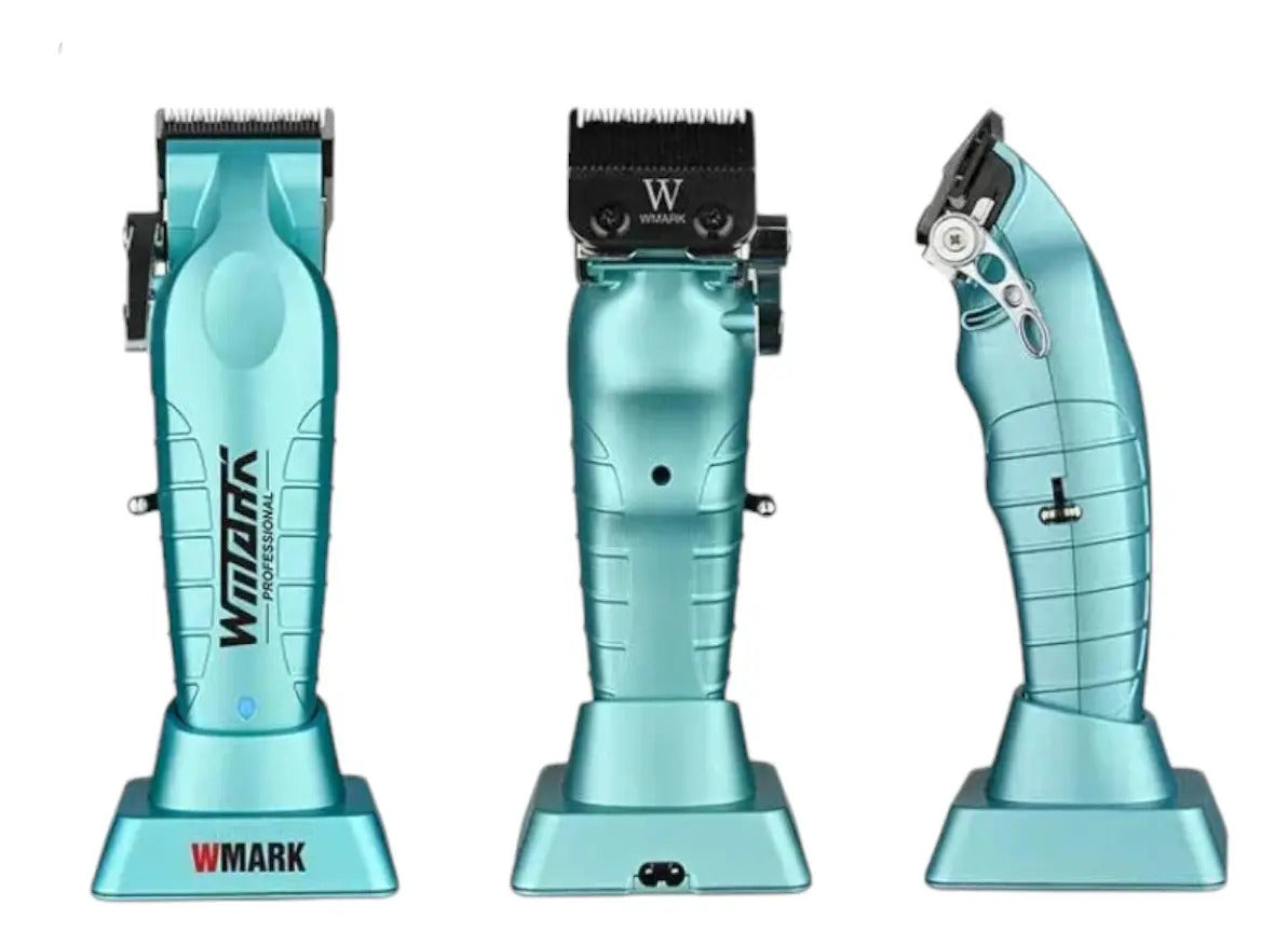Máquina Profesional Wmark NG-133 Azul | Clipper Inalámbrica 8500 RPM