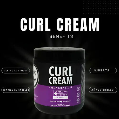 Crema de Rizos Rolda Curl Cream 500g - Definición e Hidratación Profunda