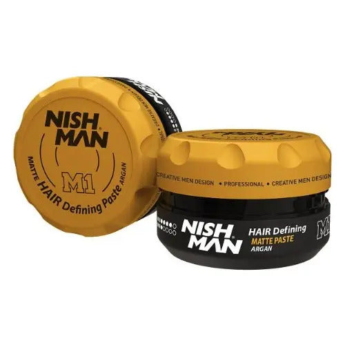 Cera Nishman M1 Matte Paste con Argán - Fijación Fuerte y Acabado Mate 100ml