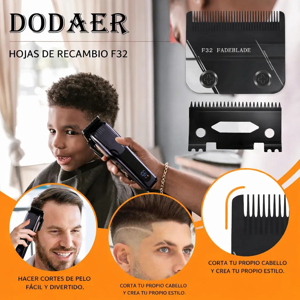 Repuesto Cuchilla Wahl Vapor Cortapelo Profesional F32 Negro