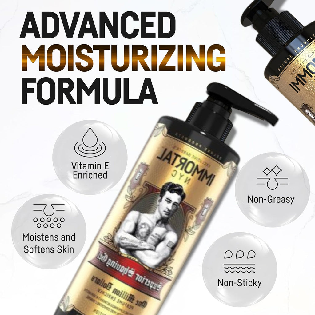 Gel de Afeitar Transparente Immortal Infuse Ultra - Afeitado de Precisión 1L