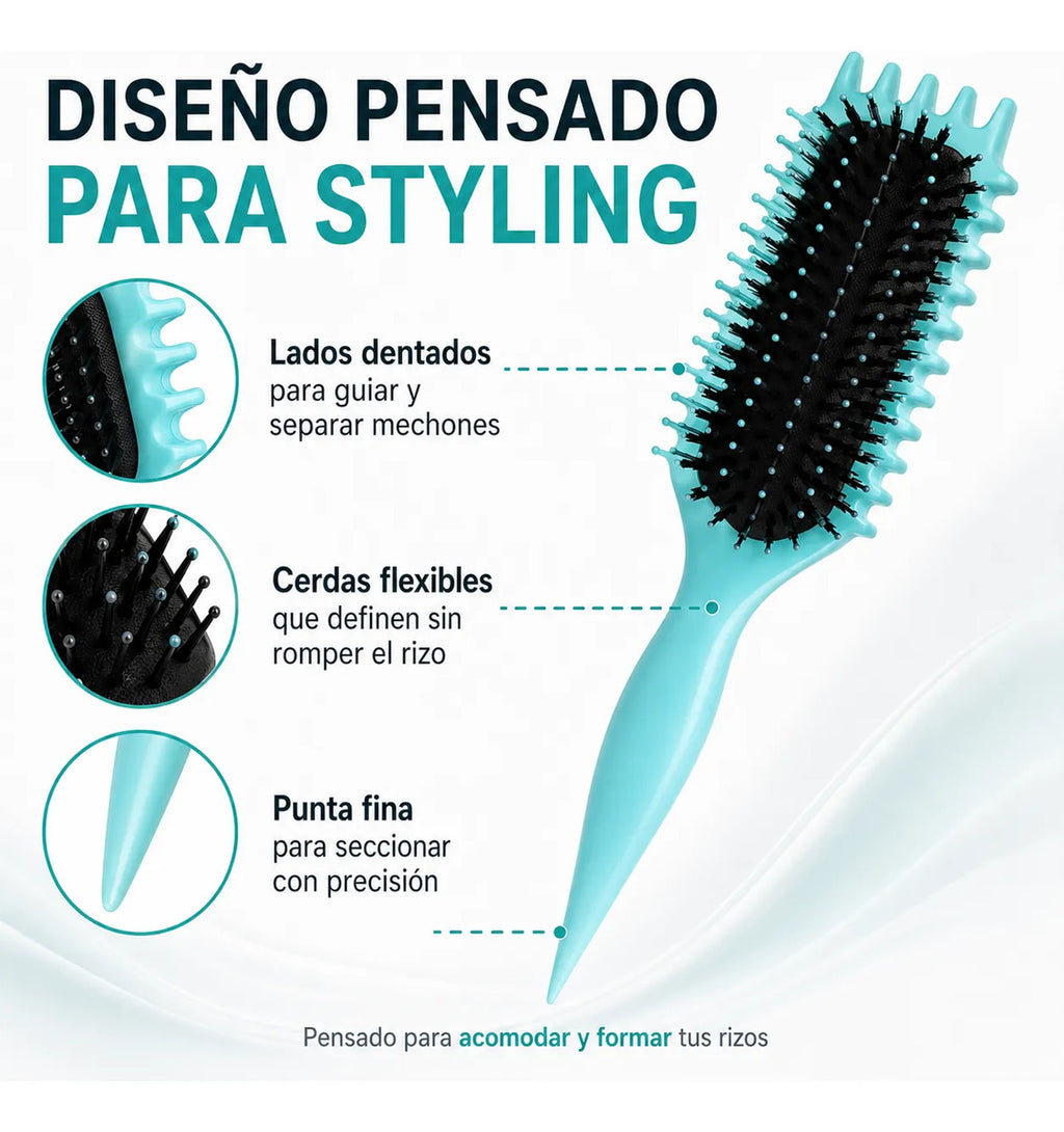 Cepillo Rizos Ondulados Define Acomoda Forma