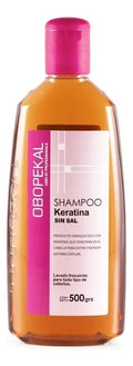 Shampoo Obopekal Keratina Sin Sal 500ml - Hidratación y Reparación Profesional