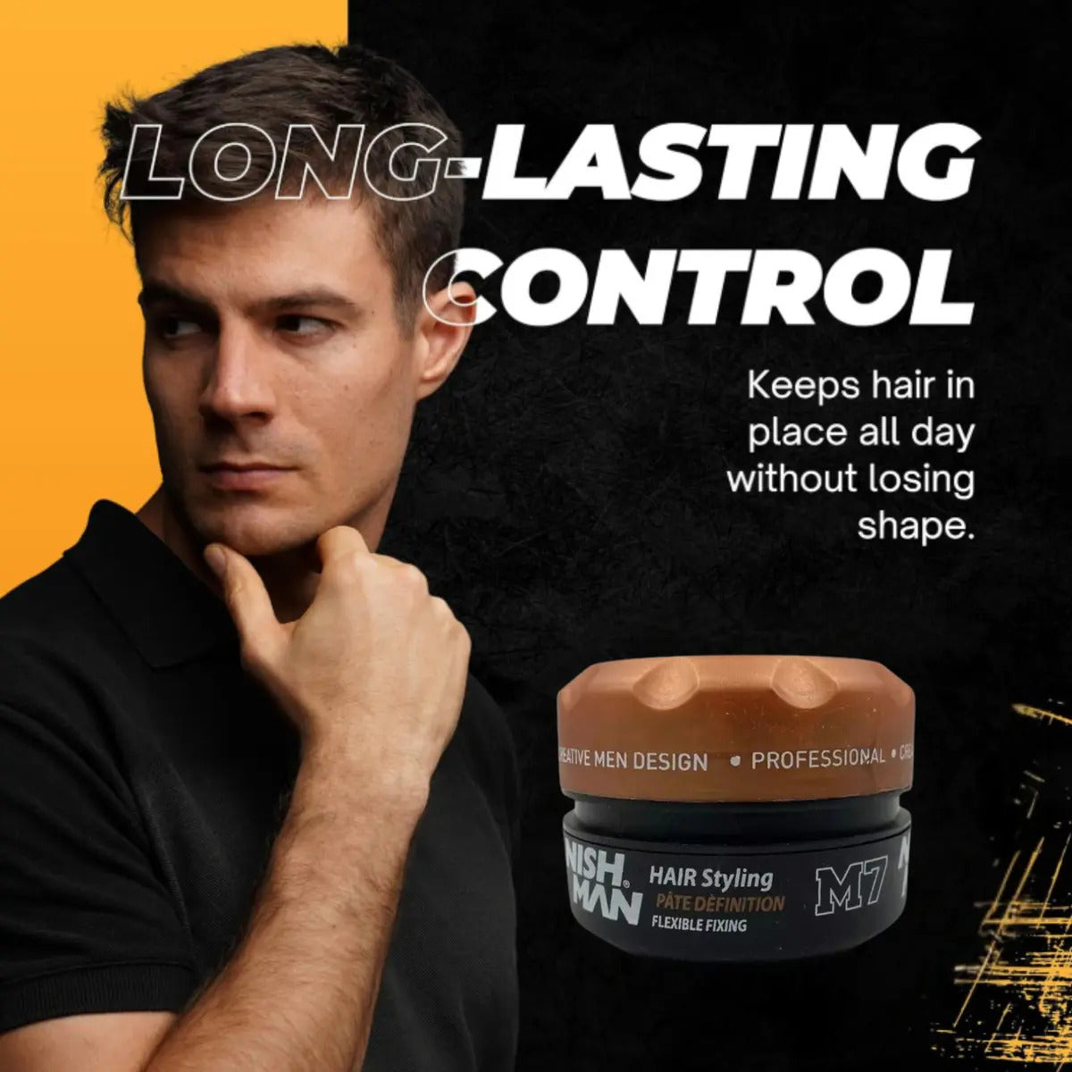 Cera Nishman M7 Defining Paste 100ml - Fijación Flexible y Acabado Mate Natural