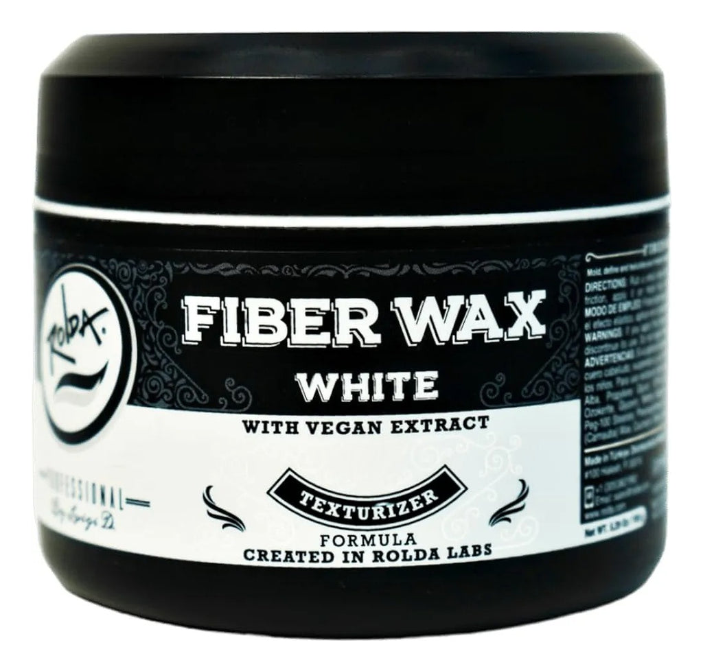 Cera Mate Fibrosa Rolda Fiber Wax White 150g - Fijación Flexible y Textura