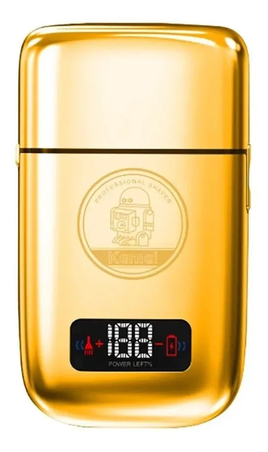 Afeitadora Eléctrica Profesional Kemei Gold - Shaver Inalámbrica de Alta Precisión