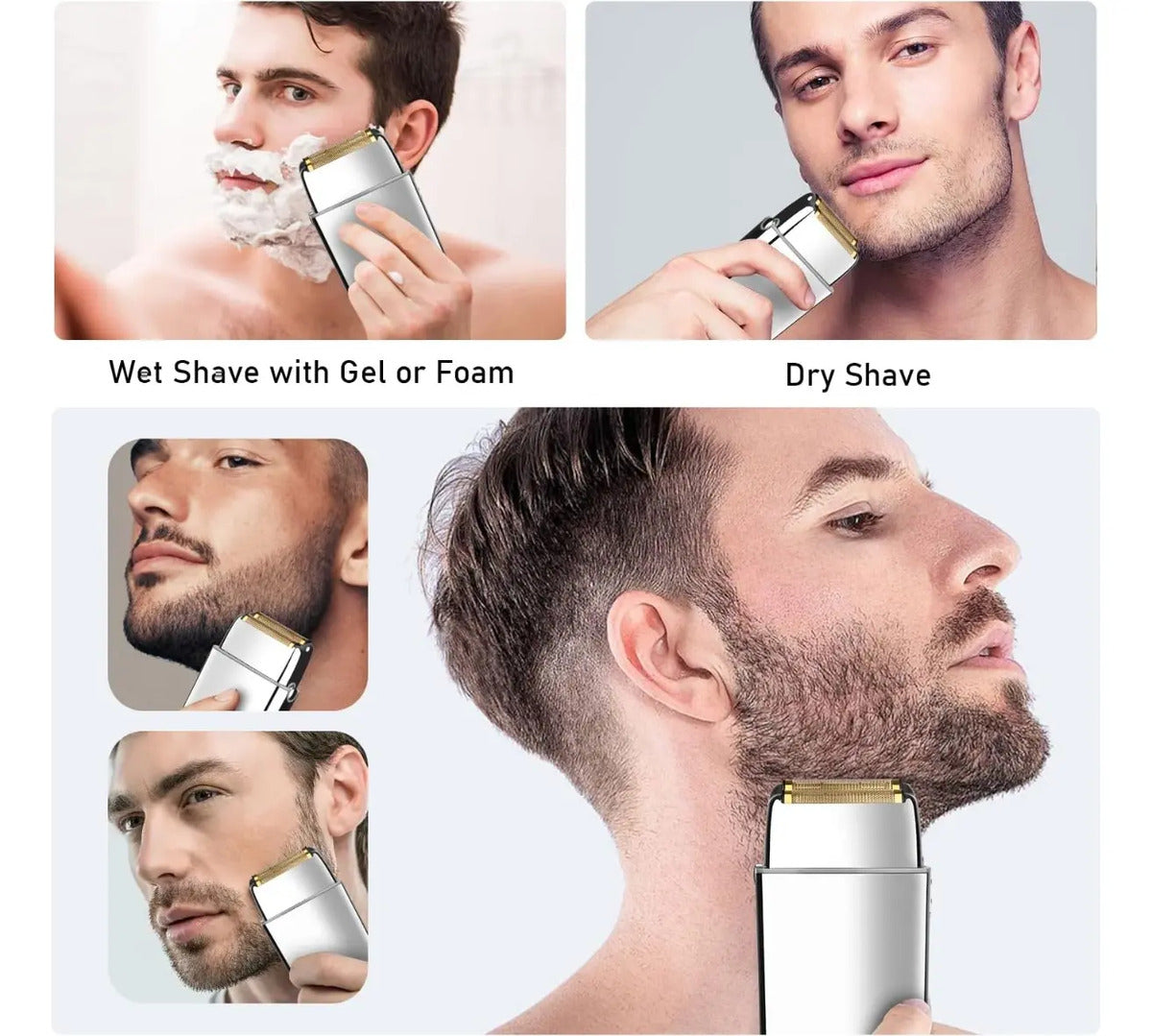 Afeitadora Profesional Kemei KM-TX5 Impermeable: Shaver de Titanio Hipolergénico