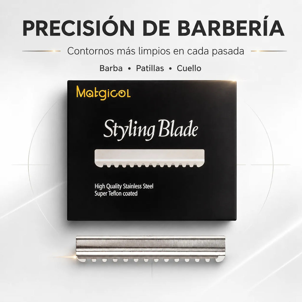 10 Cuchilla Navajas Styling Blade Hoja Dentada Perfilado L
