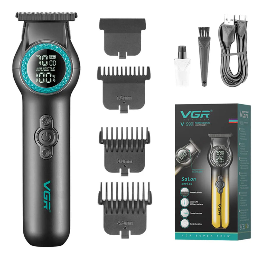 Trimmer VGR V-990 Profesional Inalámbrica 8000RPM Luz LED Turbo