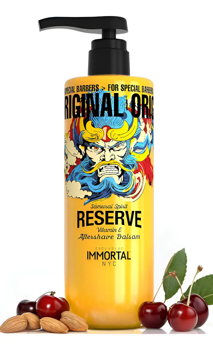 Bálsamo After Shave Immortal NYC Samurai Spirit - Hidratante Profesional 500ml