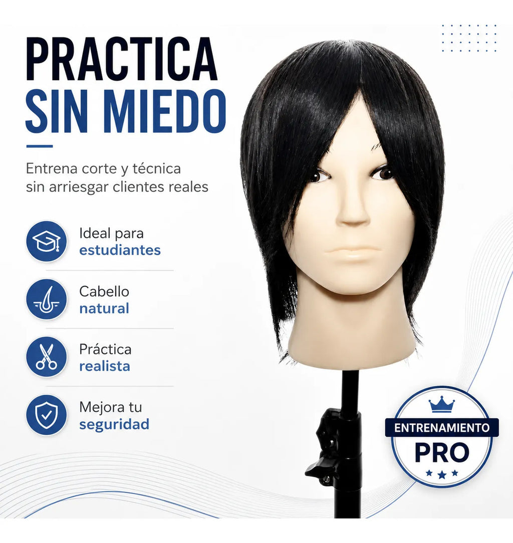 Cabeza De Estudio Peluquería Técnica Cabello Natural