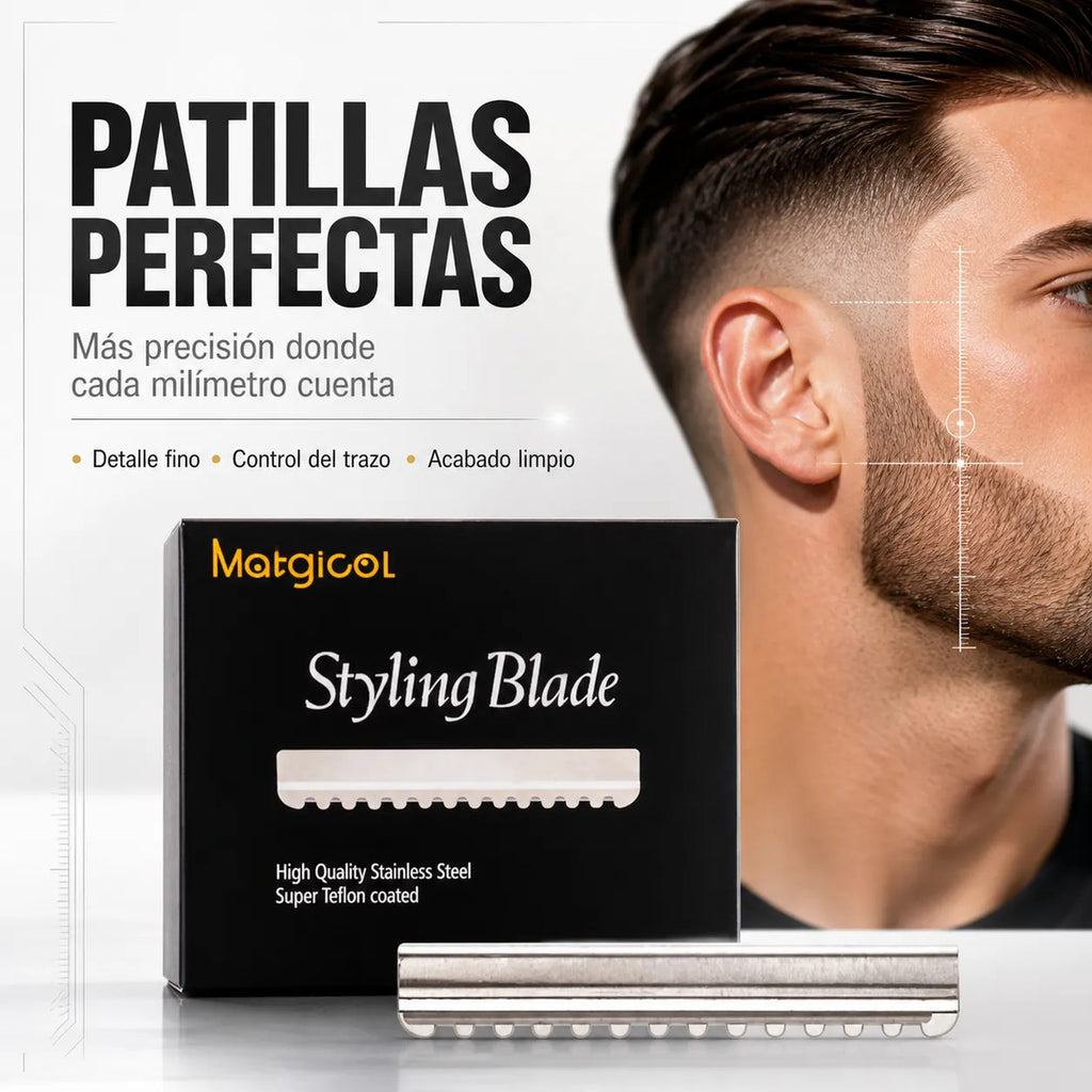 10 Cuchilla Navajas Styling Blade Hoja Dentada Perfilado L