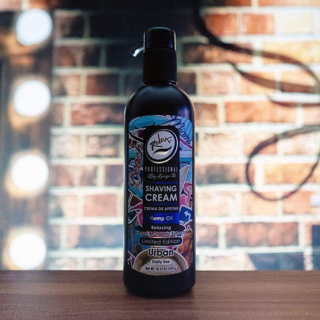 Crema de Afeitar Rolda Urban con Aceite de Cáñamo 500g - Piel Sensible