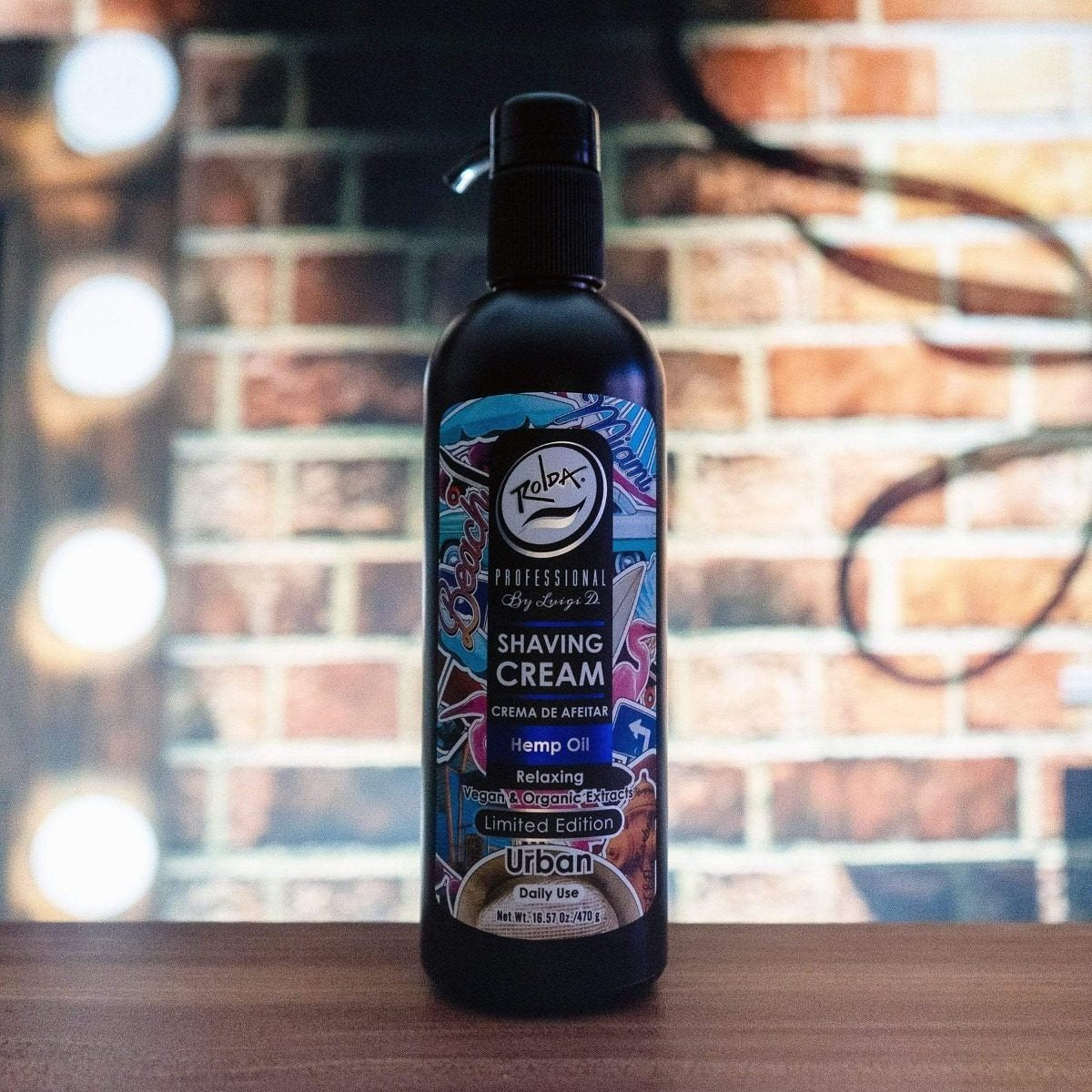 Crema de Afeitar Rolda Urban con Aceite de Cáñamo 500g - Piel Sensible
