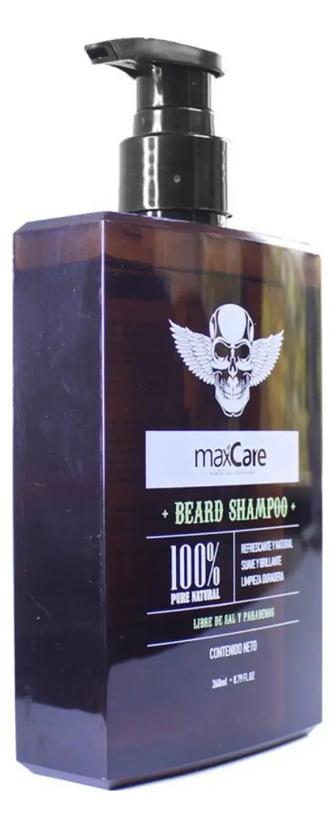 Kit de Cuidado para Barba Profesional - Aceite, Bálsamo y Cepillo de Madera