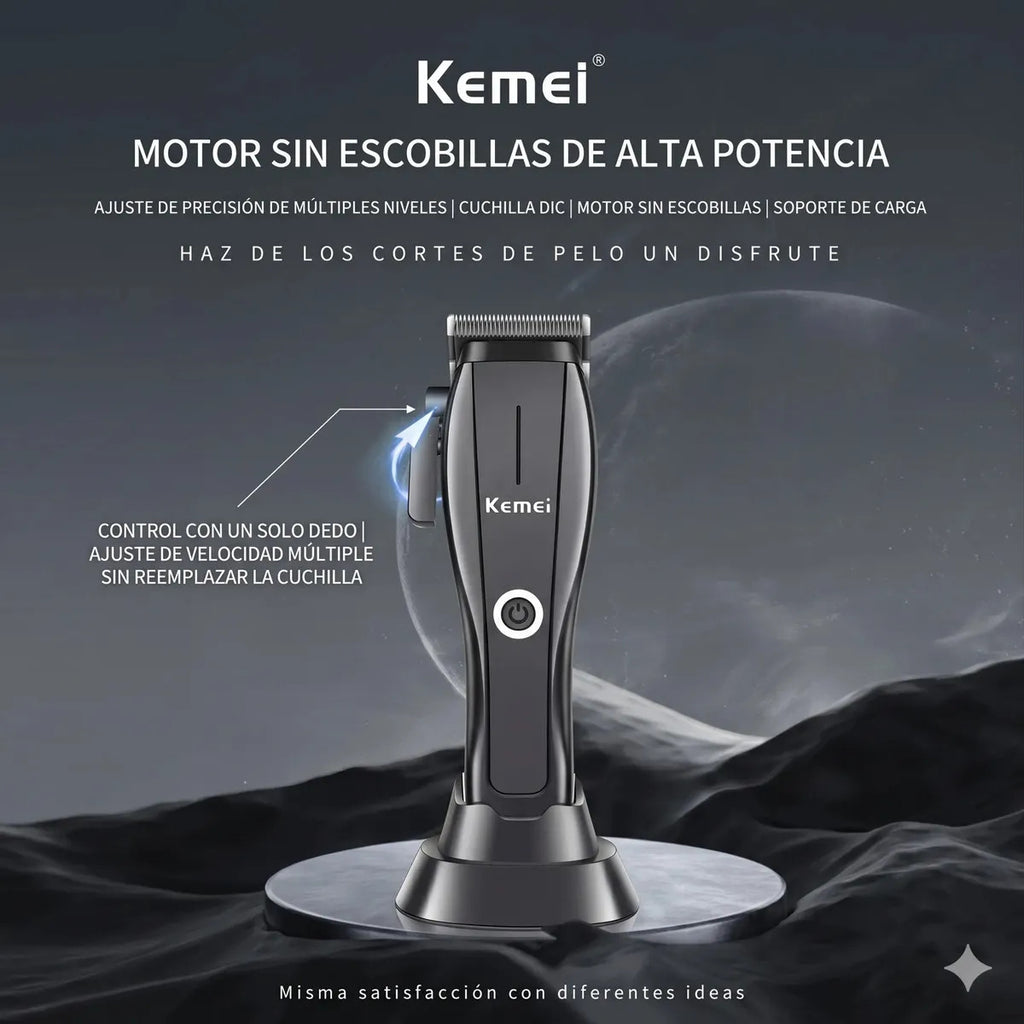 Maquina Corta Pelo Kemei 2286 Cortadora Cabello Negro Barber