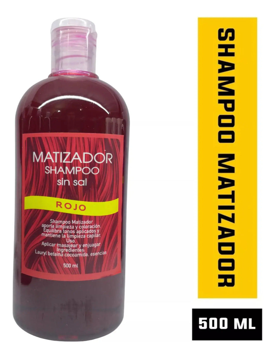 Pack 3 Shampoo Matizadores Profesionales - Rojo, Azul, Violeta y Grafito