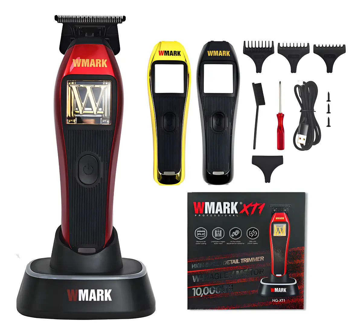 Trimmer Profesional Wmark NG-XT1 | Patillera Motor Magnético 10.000 RPM