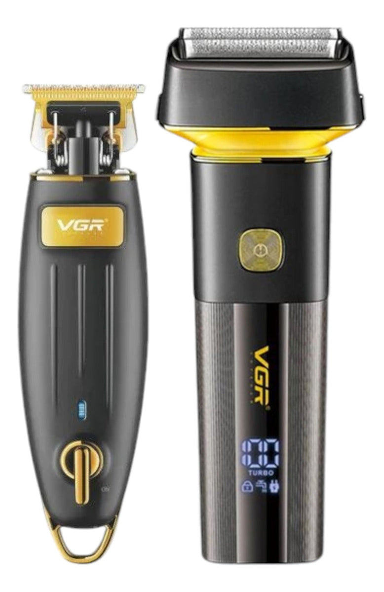 Pack VGR V-192 Trimmer + Shaver 355 Profesional Barbería Recargable