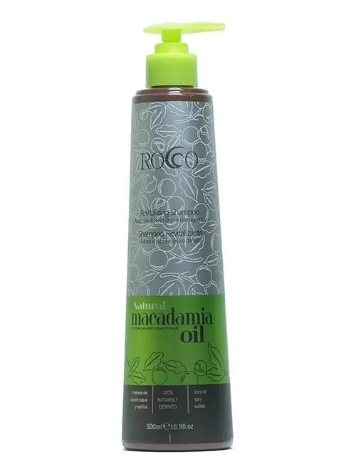 Shampoo Rocco Macadamia Natural Oil 500ml - Sin Sal ni Sulfatos