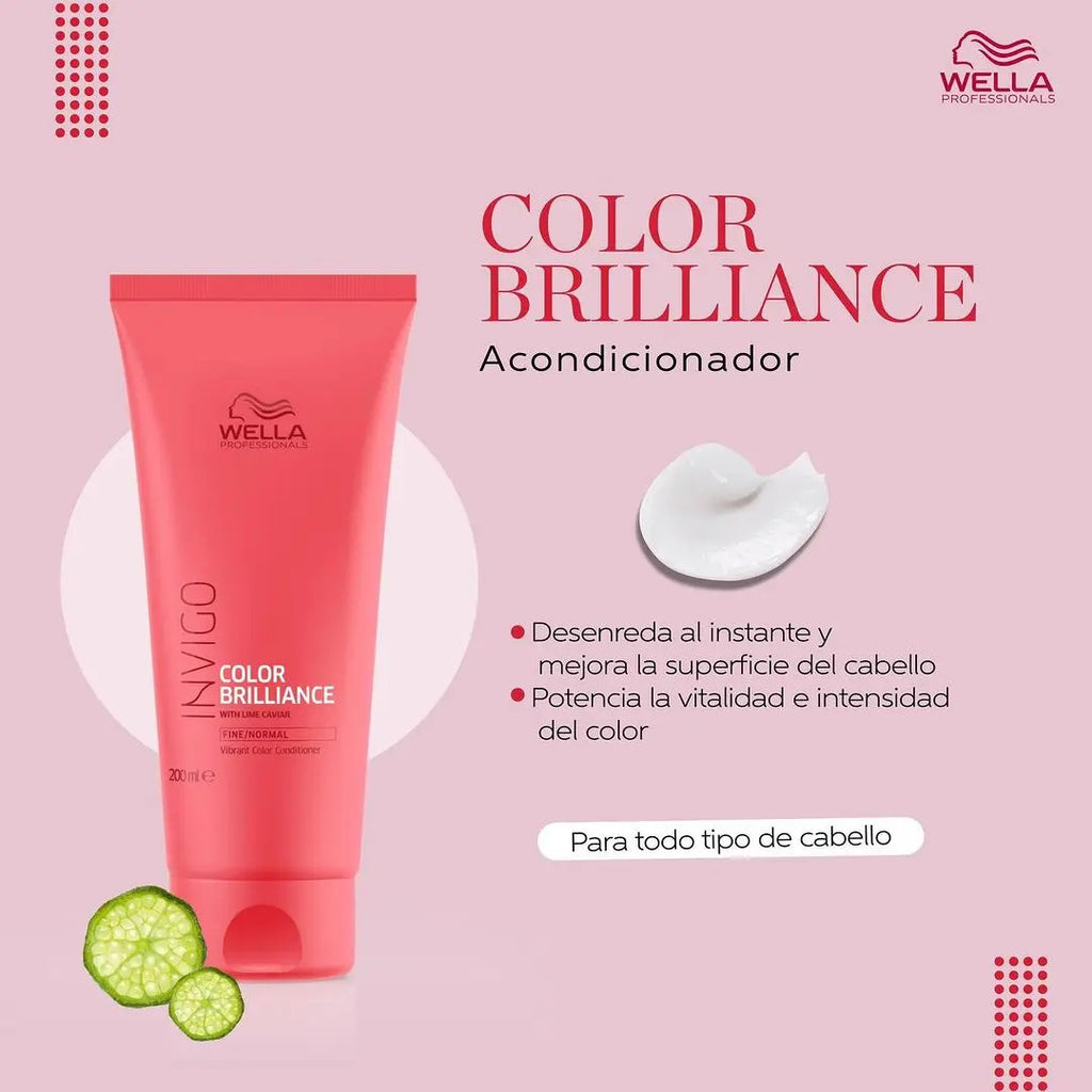 Acondicionador Wella Invigo Color Brilliance 200ml - Retención de Color