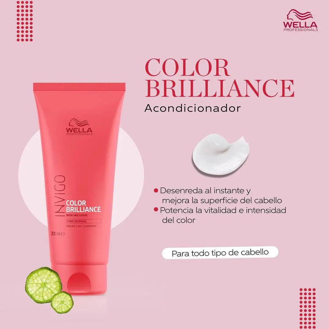 Acondicionador Wella Invigo Color Brilliance 200ml - Retención de Color