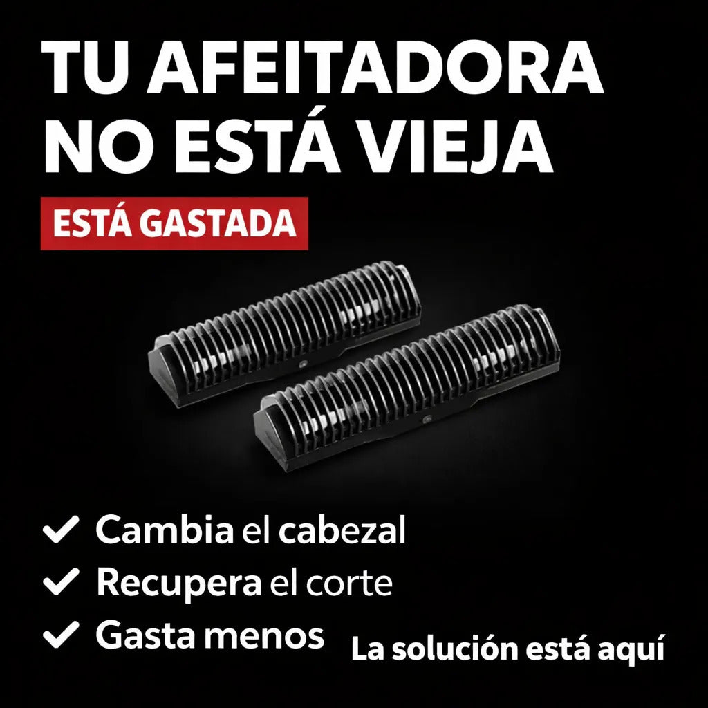 Repuesto Cabezal Afeitadora Cuchillas Kemei Tx5