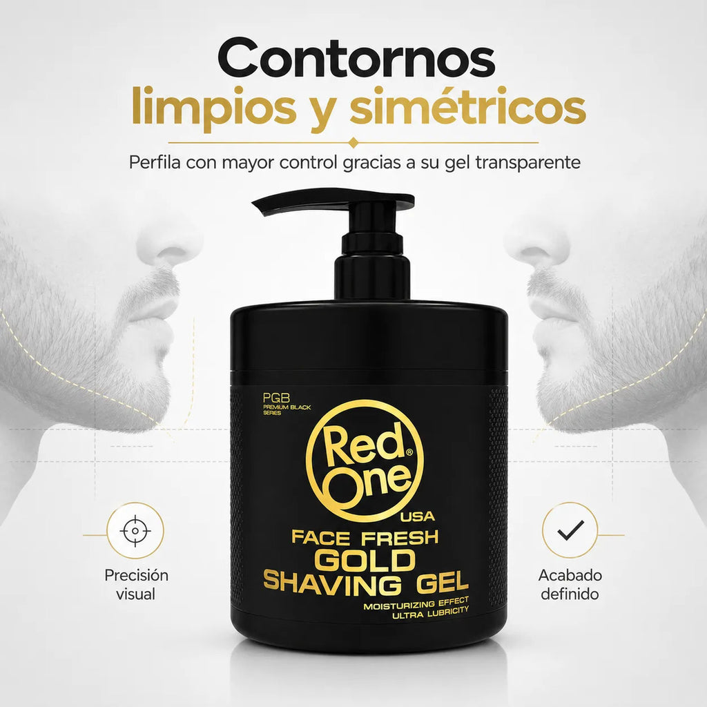 Gel Para Afeitar Transparente Red One Gold 1000 Ml