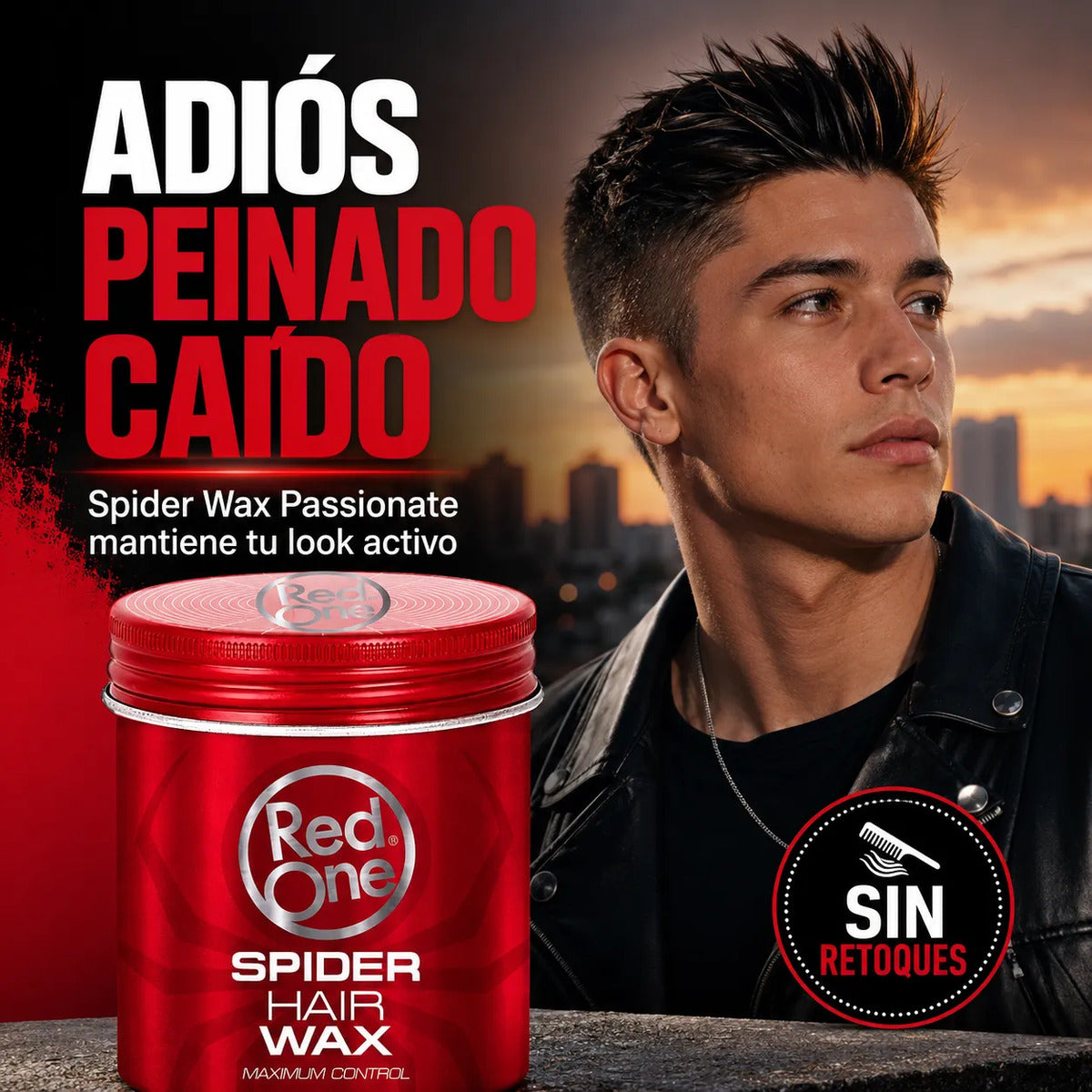 Cera Peinar Red One Passionate Máximo Control 100ml