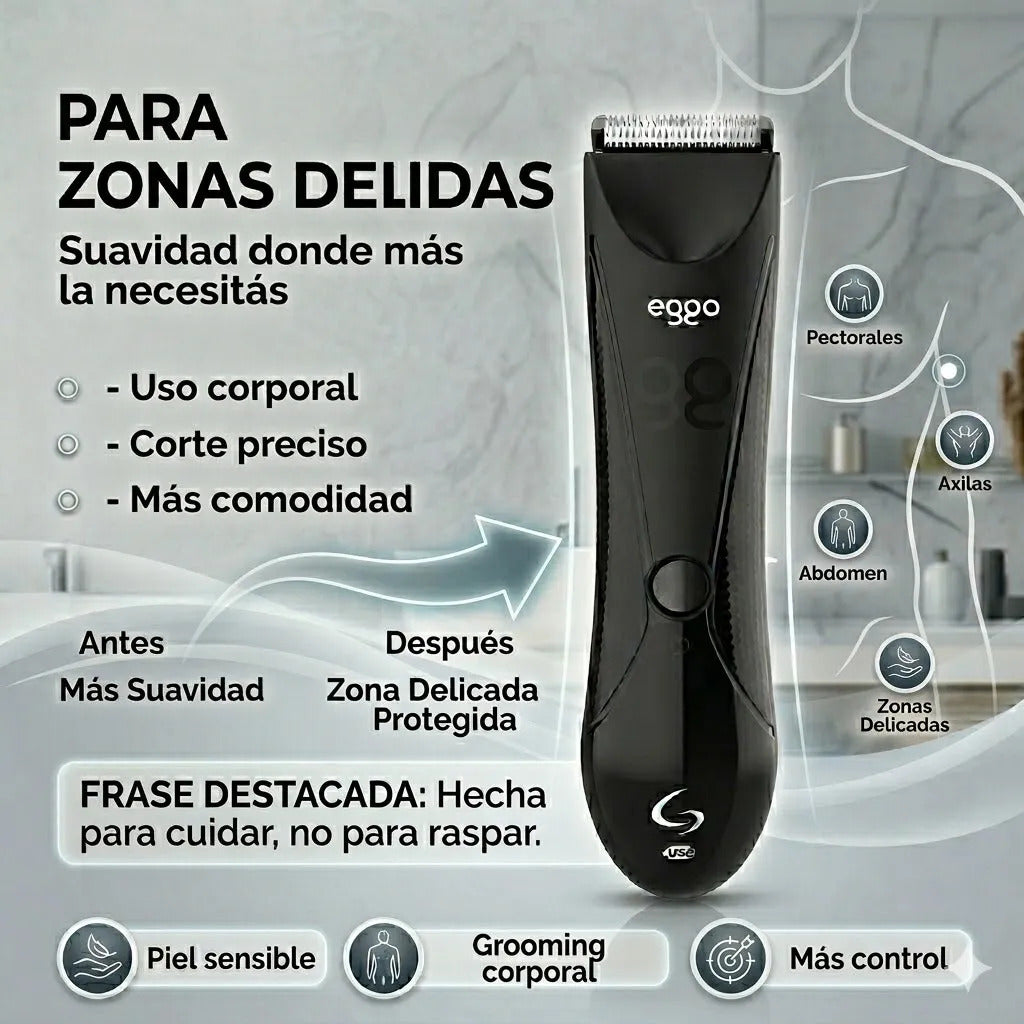 Afeitadora Corporal Gama Eggo Rasuradora Inalámbrica Usb