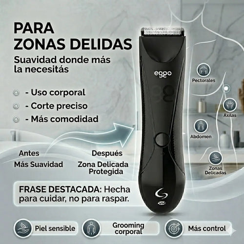 Afeitadora Corporal Gama Eggo Rasuradora Inalámbrica Usb