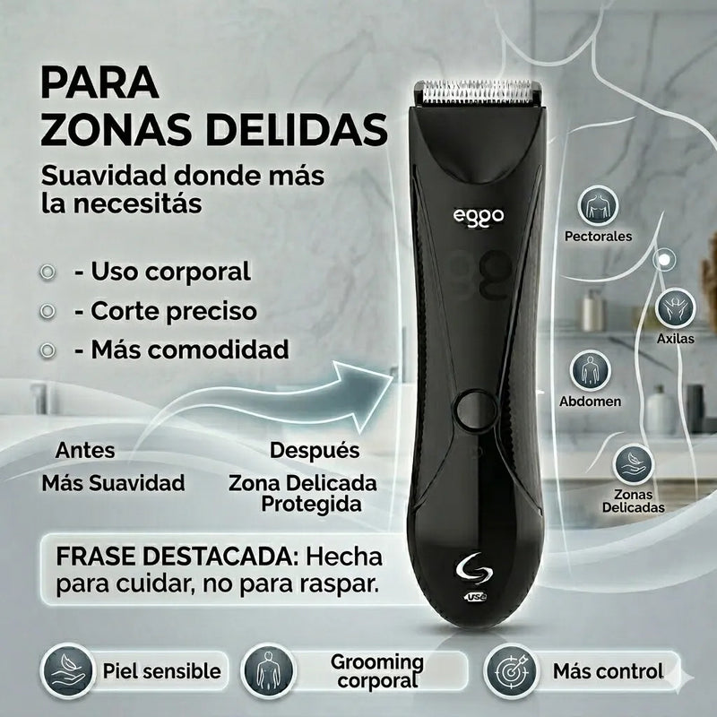 Afeitadora Corporal Gama Eggo Rasuradora Inalámbrica Usb