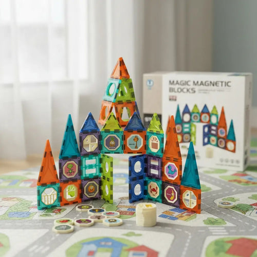 Bloques Para Ninos Bloques Grandes Imanes Para Ninos 52 Pcs