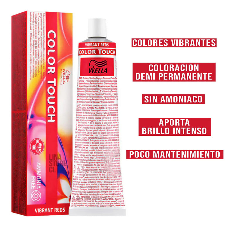 Wella Color Touch 60ml + Emulsión Tintura Demi Permanente Sin Amoníaco