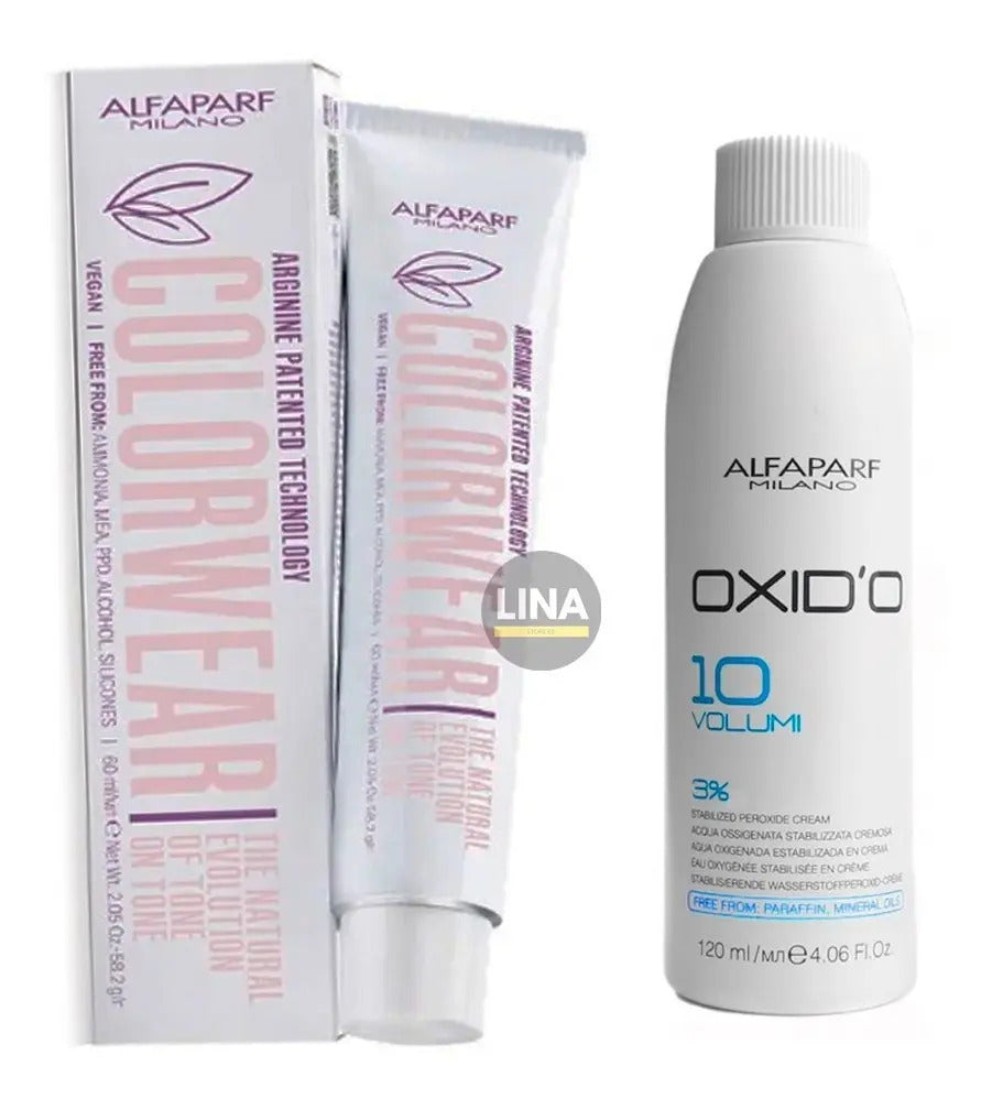 Tintura Alfaparf Colorwear Sin Amoníaco 60ml + Activador 90ml