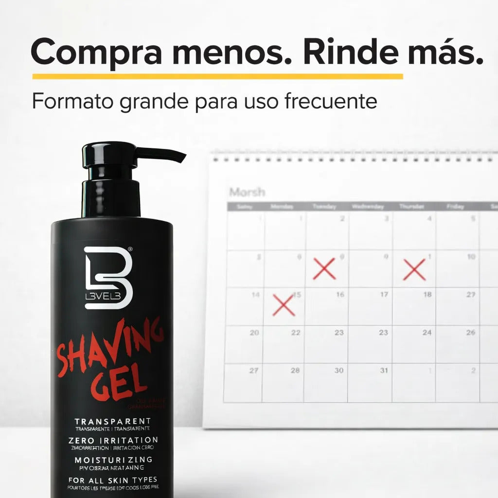 Gel De Afeitar Shaving 500ml Afeitado Preciso
