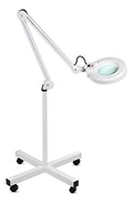 Lámpara de Pedestal con Lupa LED 5x Profesional - Altura 1.6m para Estética y Barbería