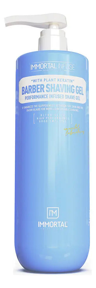 Gel de Afeitar Transparente Immortal Infuse Ultra - Afeitado de Precisión 1L