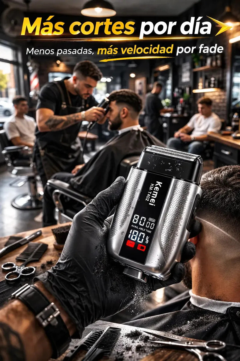 Maquina Corta Pelo Shaver Kemei T402 Electrica 10000rpm