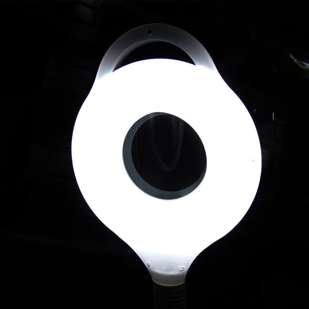 Lámpara de Pedestal con Lupa y Luz LED Profesional - Altura 1.55m