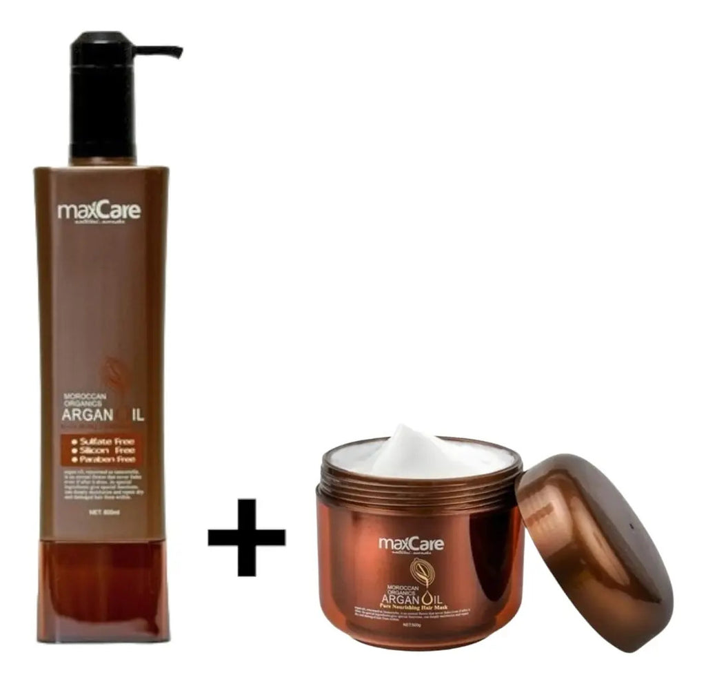 Combo Max Care Argan Premium - Shampoo, Acondicionador y Crema Hidratante