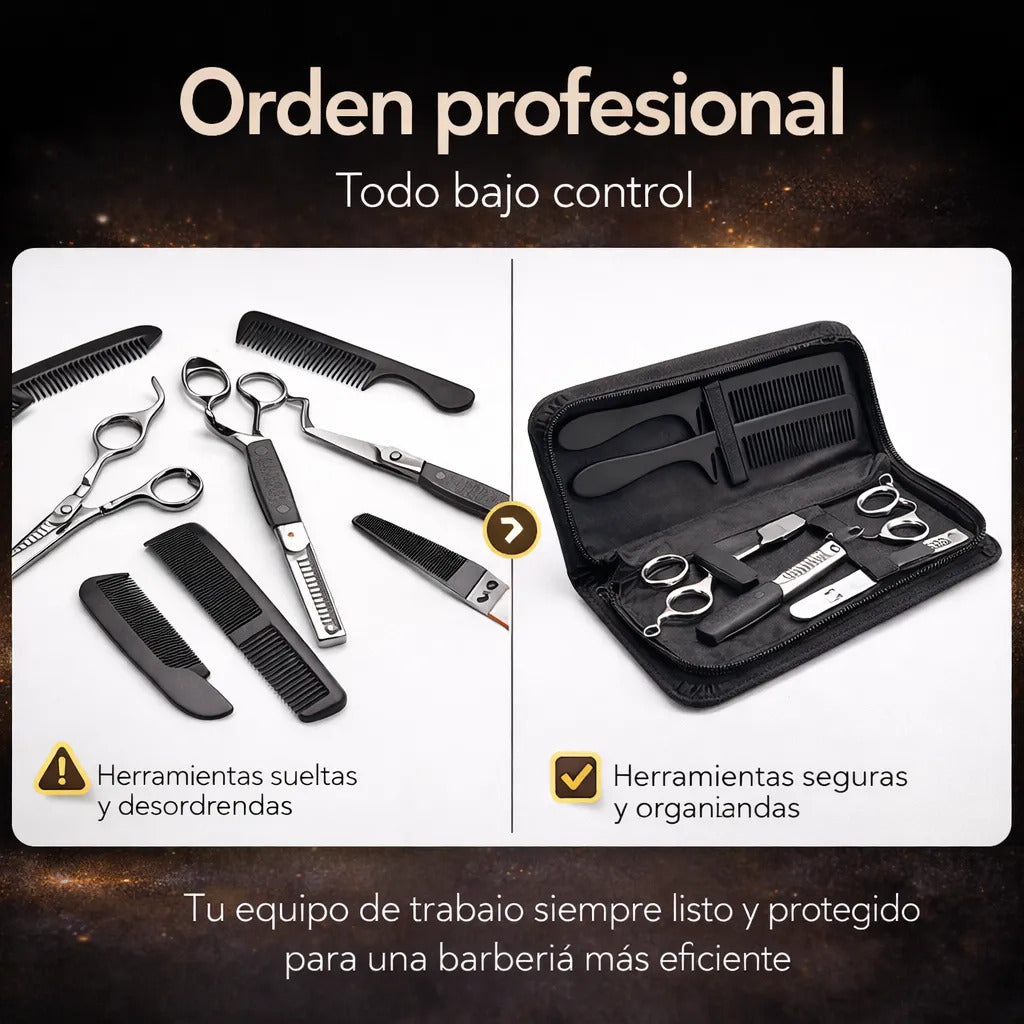 Estuche Para Tijeras De Peluquería Organizador Con Cierre Obopekal