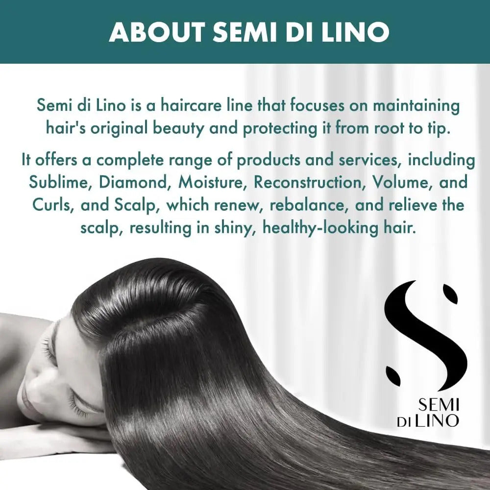 Pack Alfaparf Milano Semi Di Lino Reconstruction - Shampoo y Máscara para Cabello Dañado