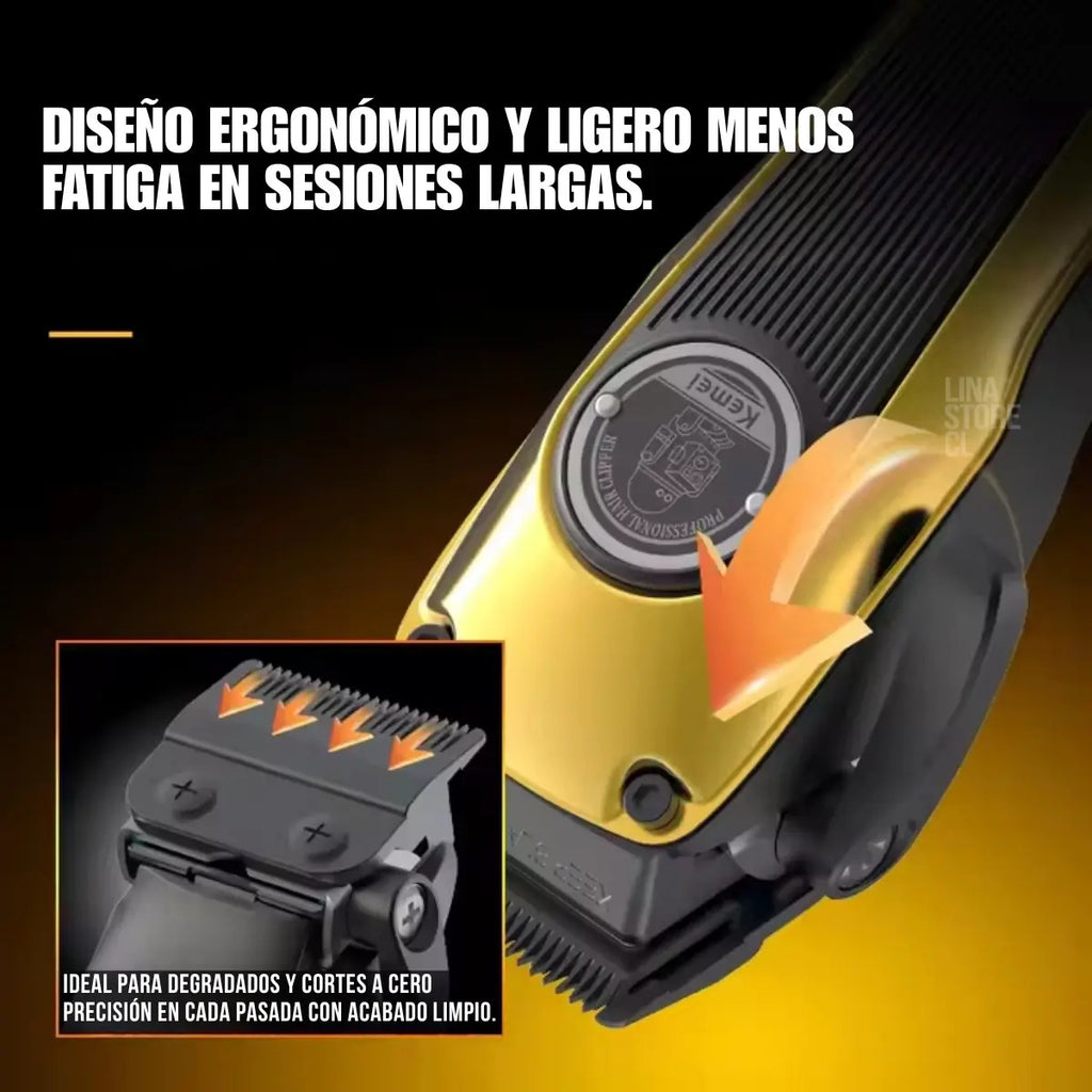 Combo Kemei Profesional Motor Brushless – Clipper KM-1825 + Trimmer KM-1855