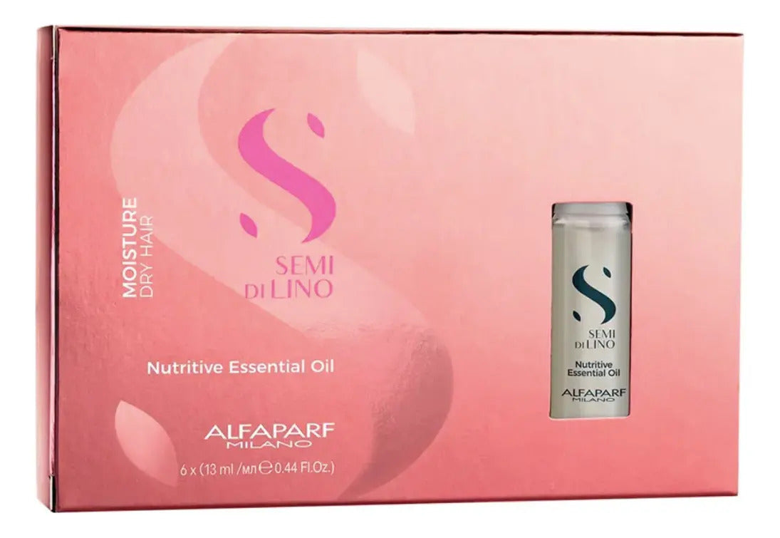 Pack 6 Ampollas Alfaparf Semi Di Lino Nutritive - Nutrición Esencial 13ml