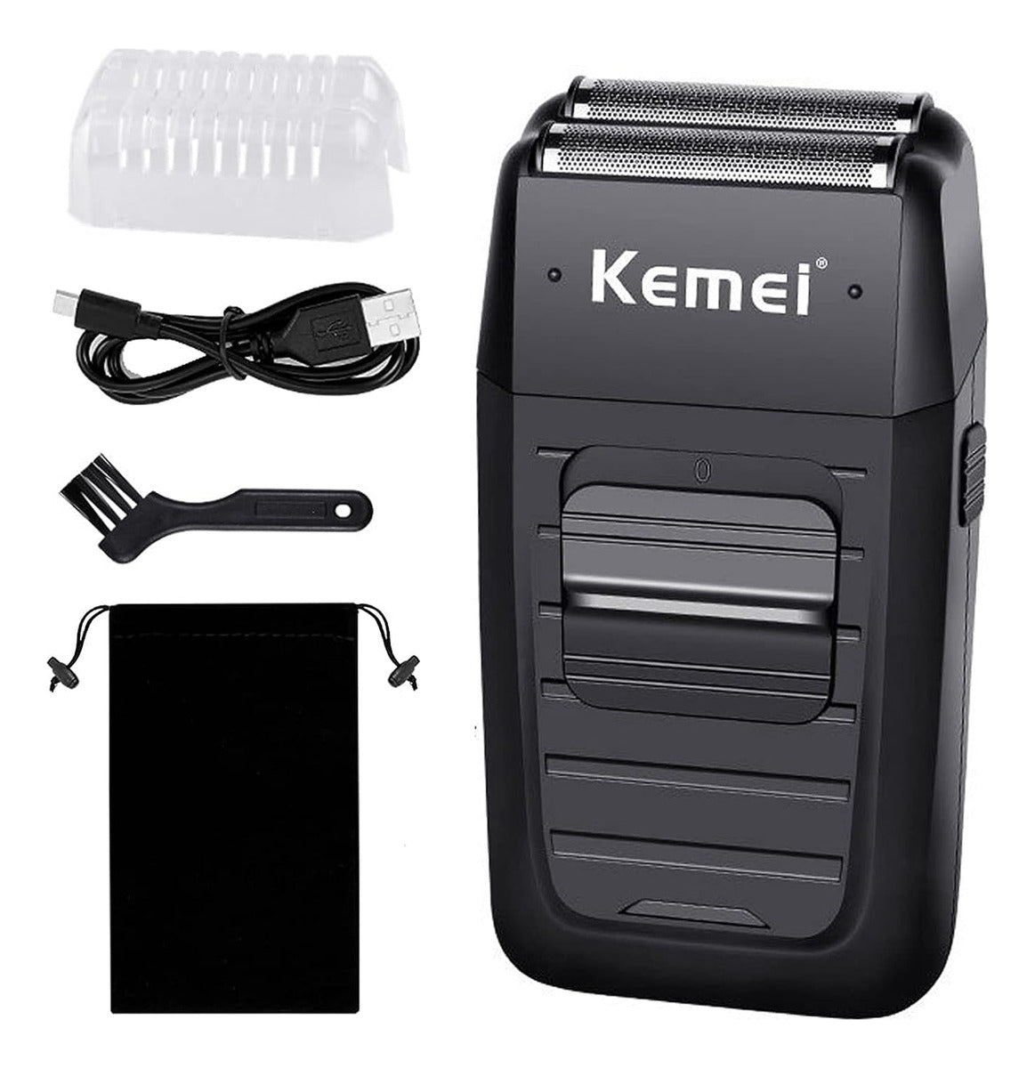 Kemei 2293 + Rasuradora Shever - Combo Patillera + Afeitadora