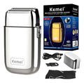 Afeitadora Profesional Kemei Metálica: Shaver Inalámbrica con Red Flotante 3D