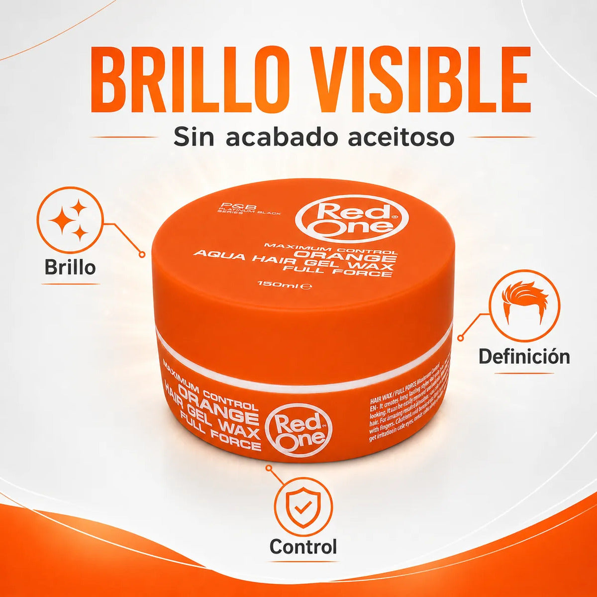 Cera Capilar Red One Orange Hair Wax Full Force 150ml