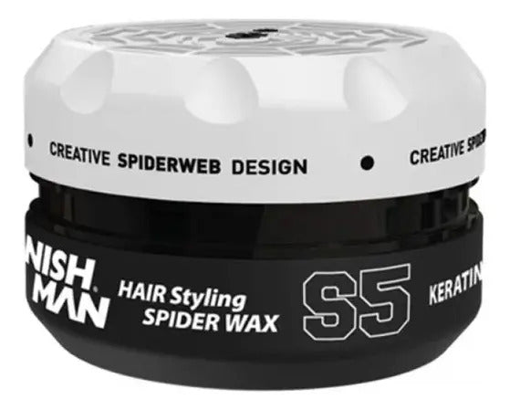 Cera Nishman S5 Spider Wax White 150ml - Efecto Telaraña y Fijación Flexible