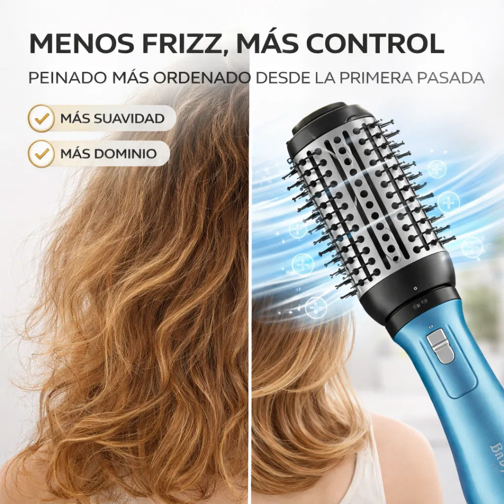 Cepillo Secador Babylisspro 2 En 1 Menos Frizz  Boquilla